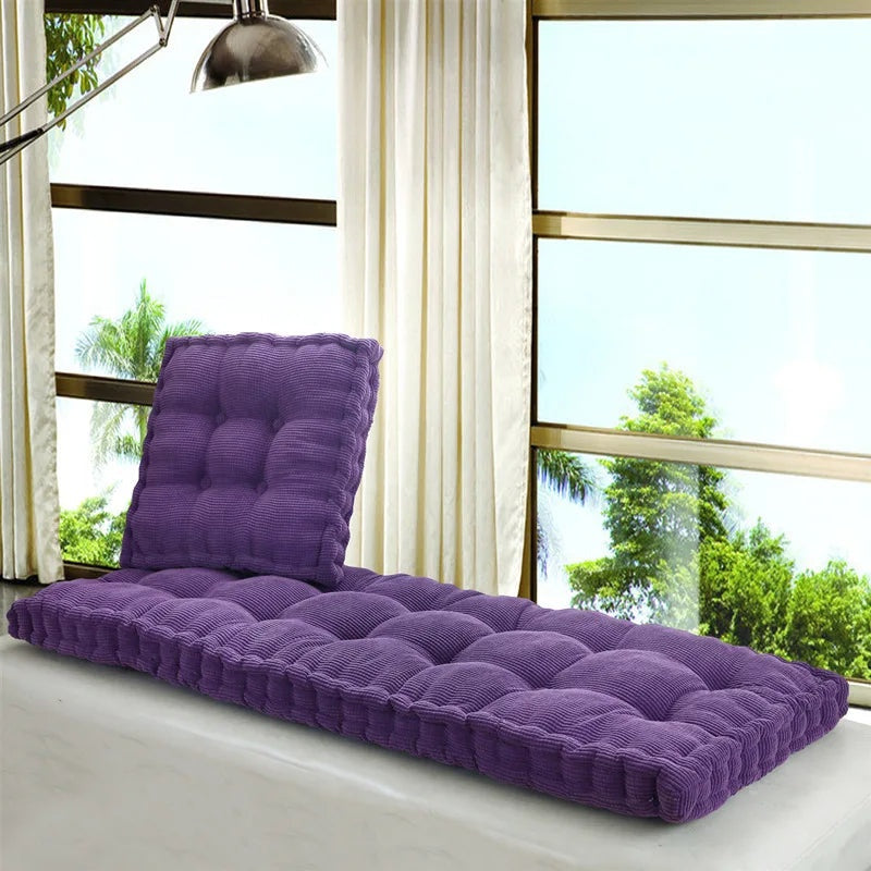 Oversized Thickened Long Bench Cushion Pad Green