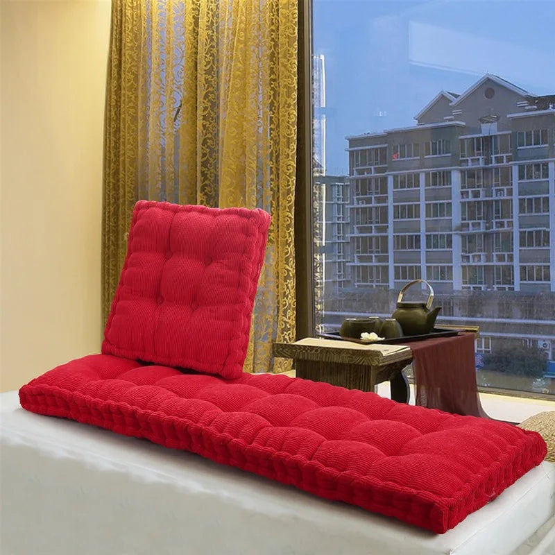 Oversized Thickened Long Bench Cushion Pad Green