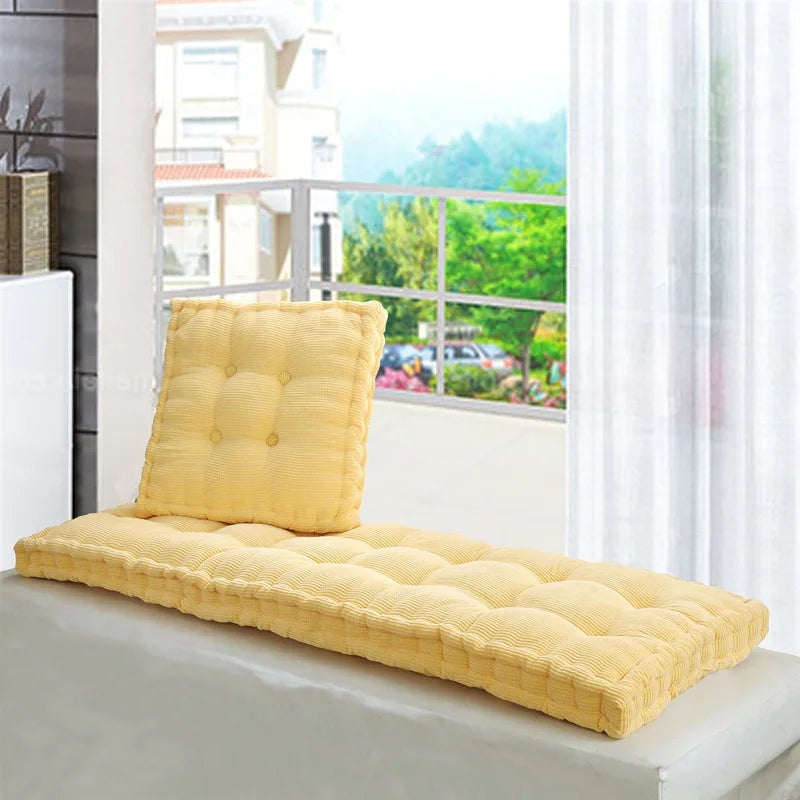 Oversized Thickened Long Bench Cushion Pad Green