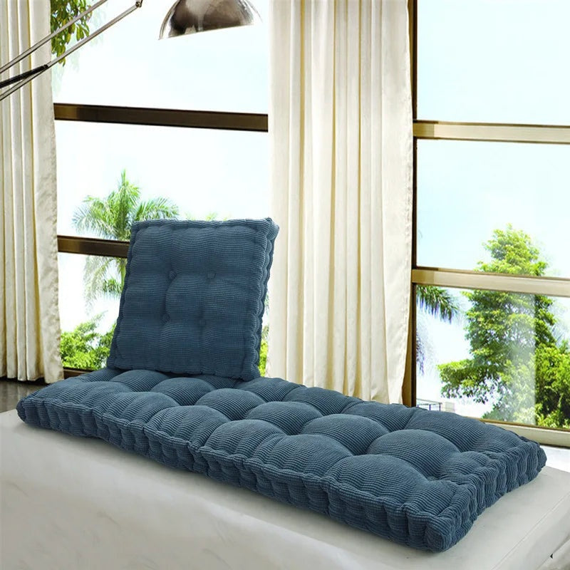 Oversized Thickened Long Bench Cushion Pad Green