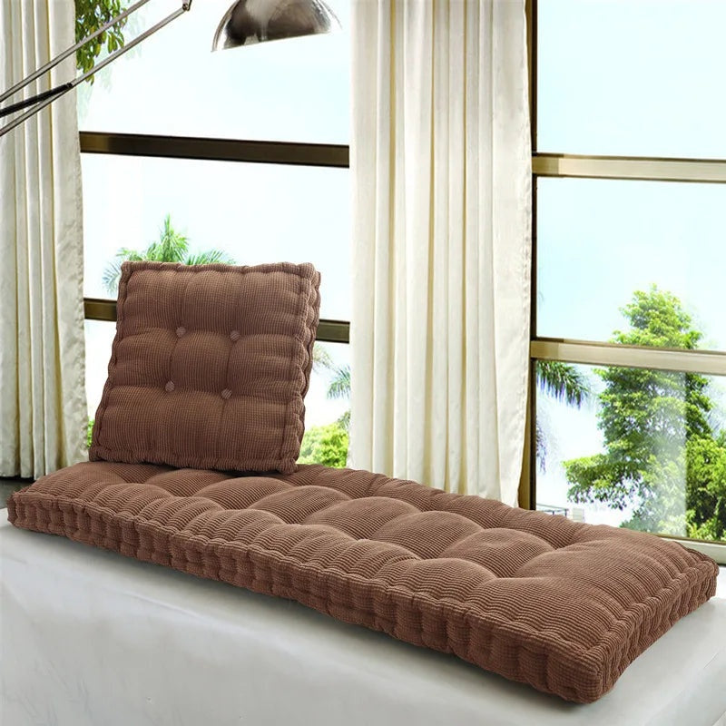 Oversized Thickened Long Bench Cushion Pad Green
