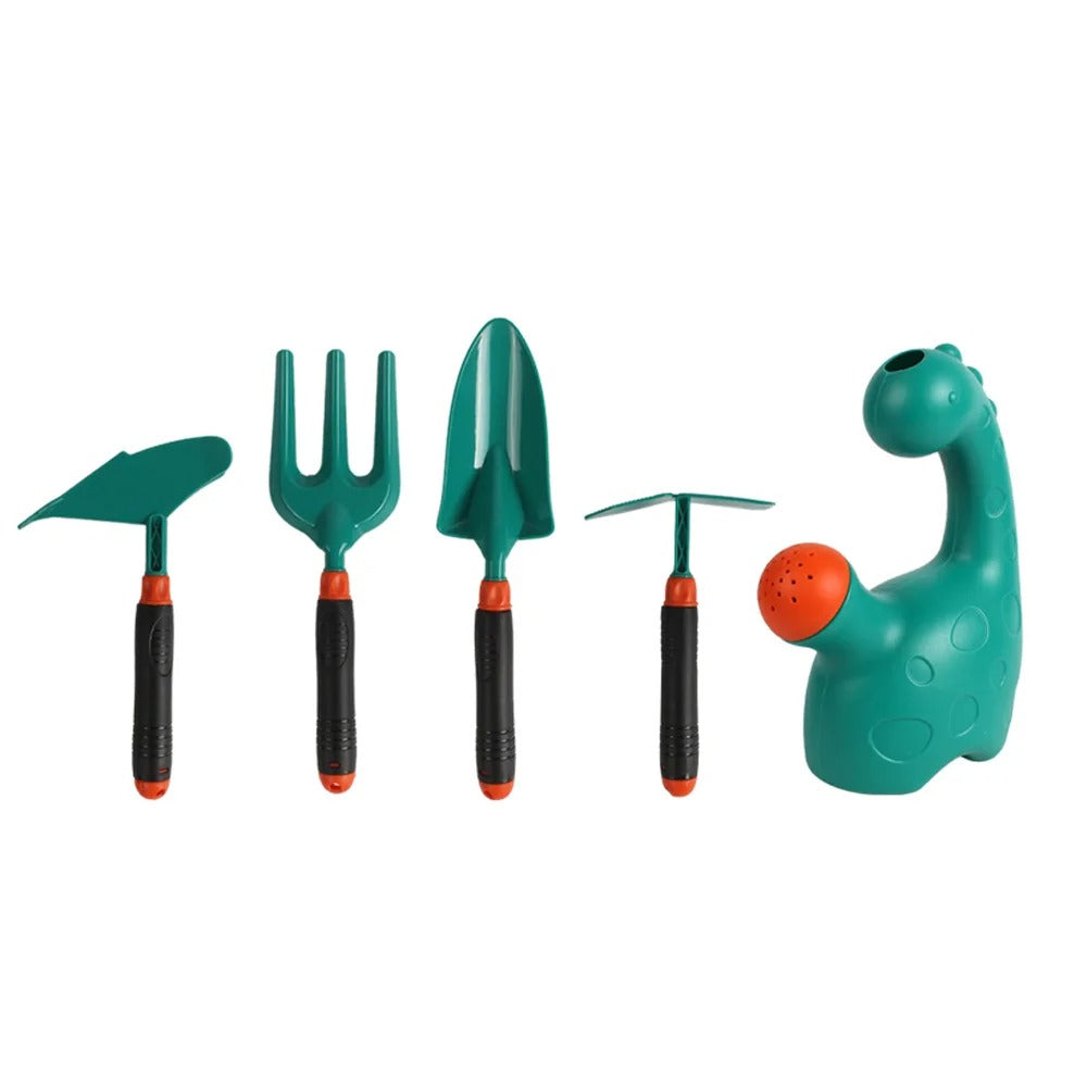Outdoor Children’s Gardening Set with Children’s Wheelbarrow Set and Plastic Watering Can