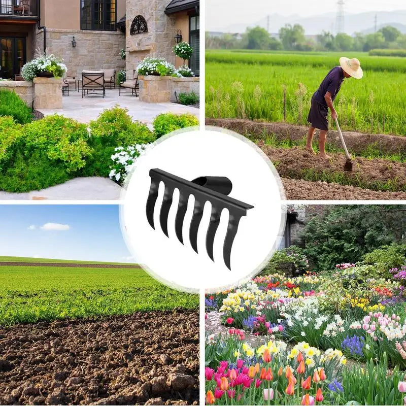 Heavy Duty Metal Rake for Lawn and Garden