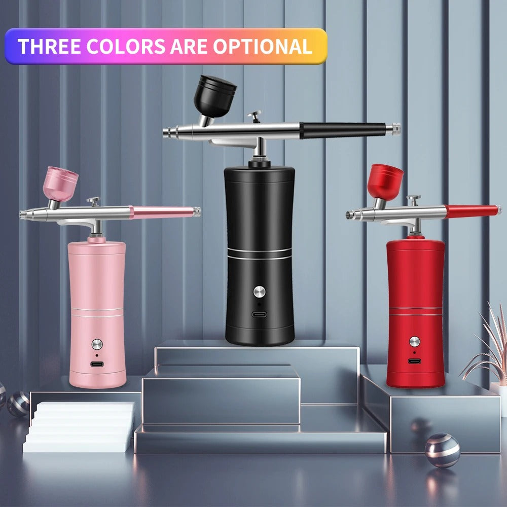 Multi-Purpose Cordless Spray Gun Portable Mini Air Compressor Rechargeable Spray Machine
