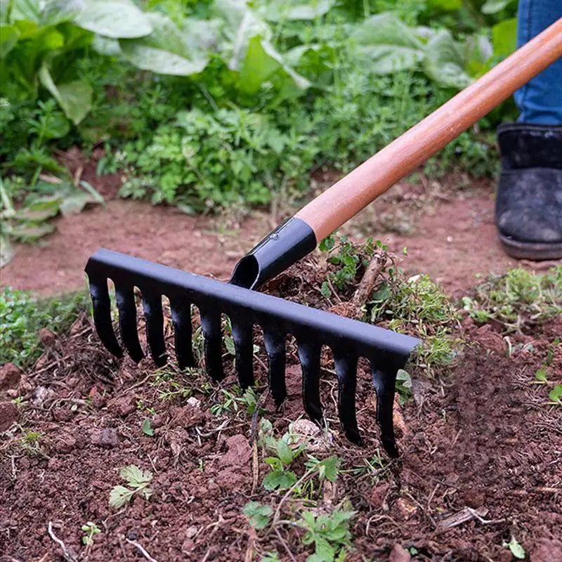 Heavy Duty Metal Rake for Lawn and Garden