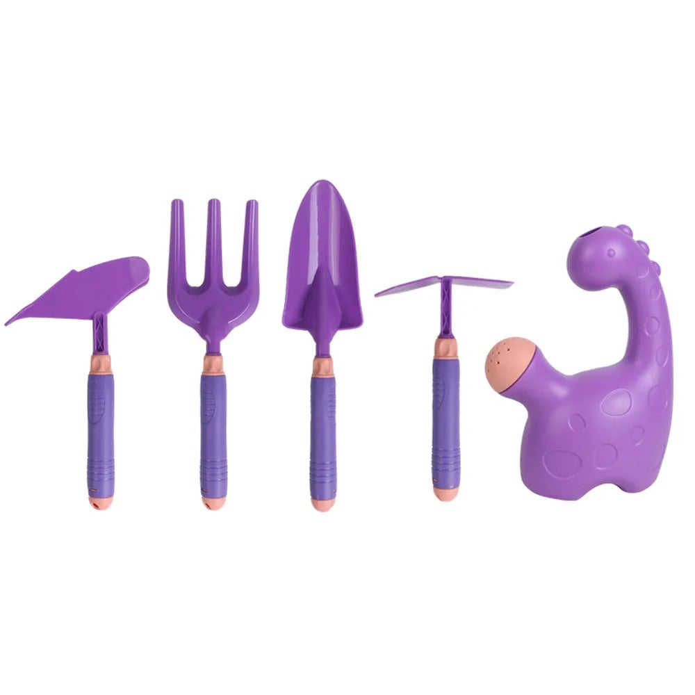 Outdoor Children’s Gardening Set with Children’s Wheelbarrow Set and Plastic Watering Can