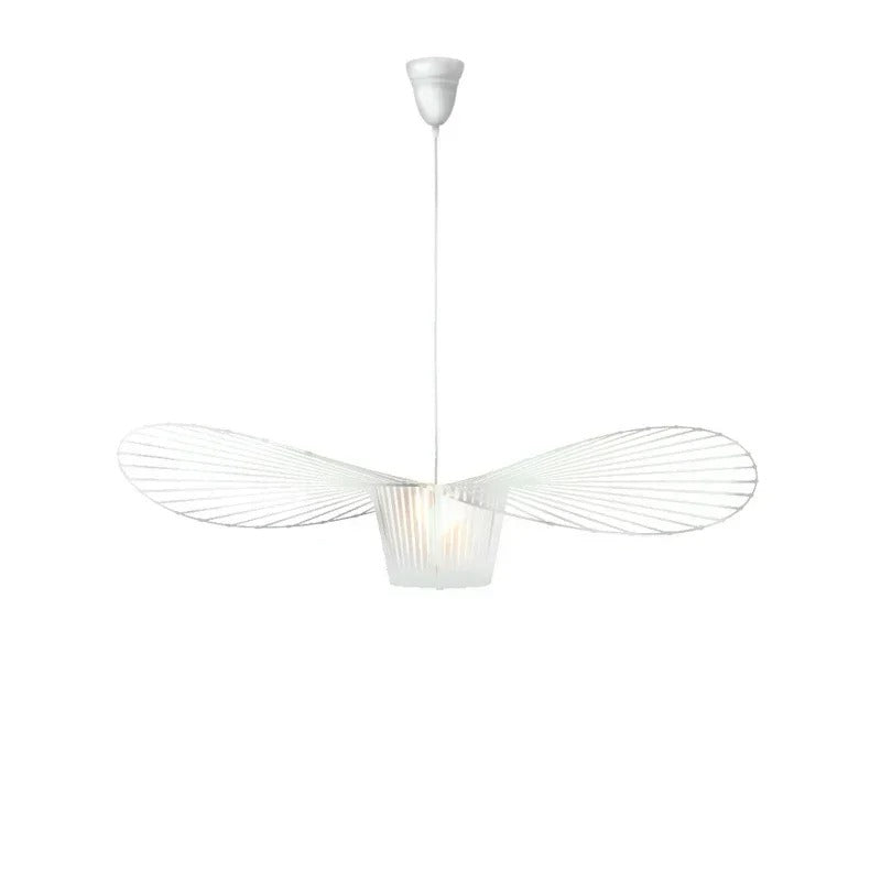 Vintage-Inspired Straw Hat Pendant Light