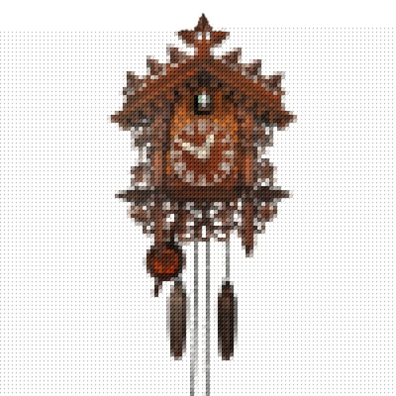 Vintage Wooden Cuckoo Wall Clock for Home Decoration
