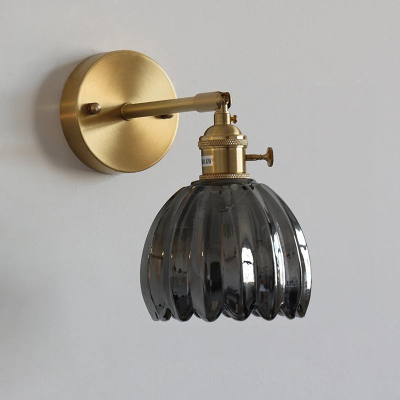 Vintage Tulip Glass Wall Light for Bedroom and Hallway