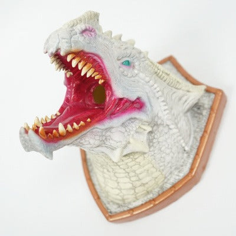 Wall-Mounted Dragon Head Decoration with LED Smoke Effect