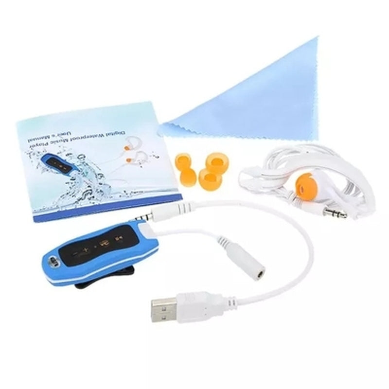 Waterproof IPX8 MP3 Player with FM Radio for Swimming & Sports