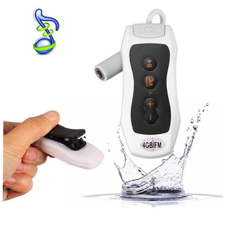 Waterproof IPX8 MP3 Player with FM Radio for Swimming & Sports