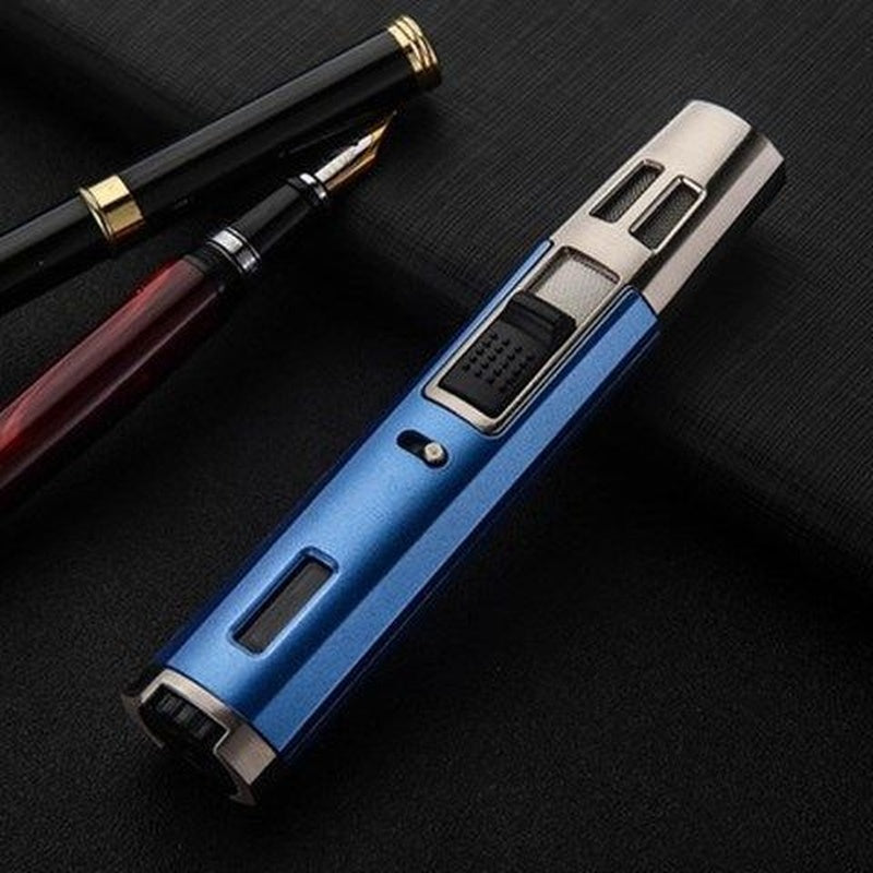 Windproof Refillable Jet Flame Butane Torch Lighter, Adjustable Gas Pen Lighter