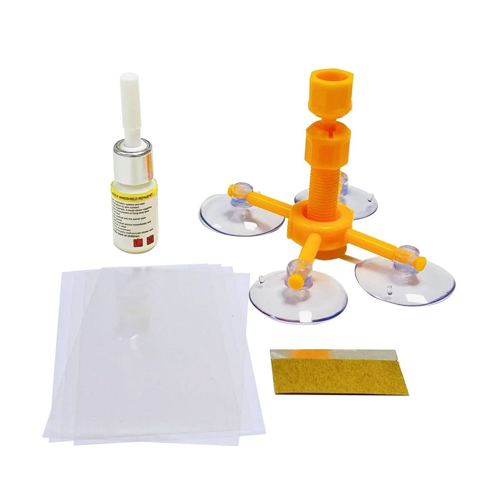 Windshield Crack Repair Kit with Vacuum Function