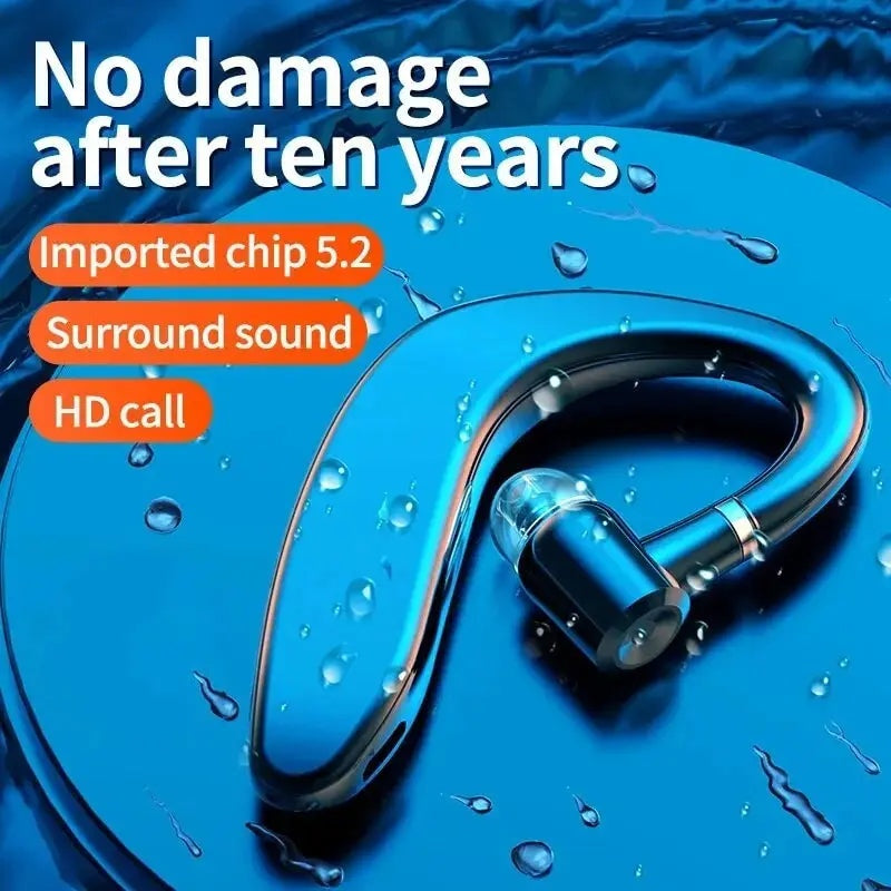 Wireless Bluetooth Headset with Noise Cancellation and Long Battery
