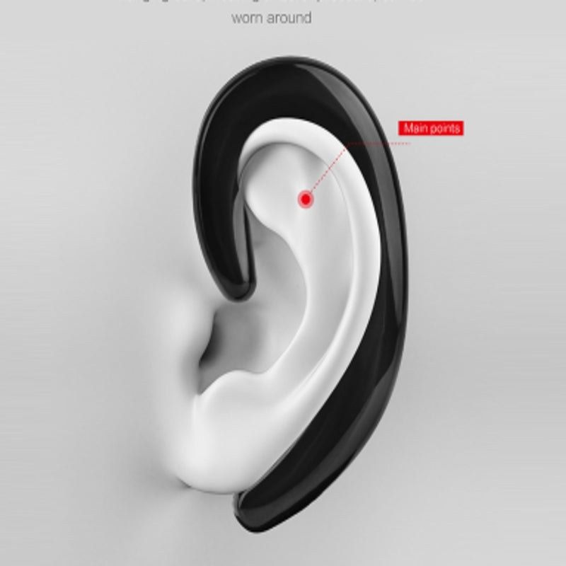 Wireless Bone Conduction Bluetooth Earhook with Mic & Noise Cancelling