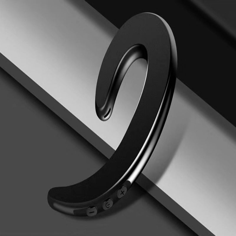 Wireless Bone Conduction Bluetooth Earhook with Mic & Noise Cancelling