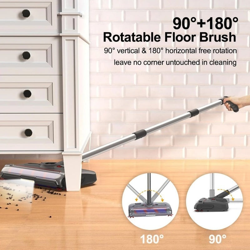 Wireless Electric Sweeper Mop with LED and Rechargeable Battery