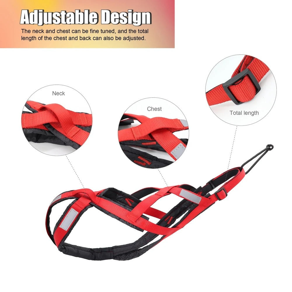 X-Back Dog Sled Harness for Husky Pulling Sports