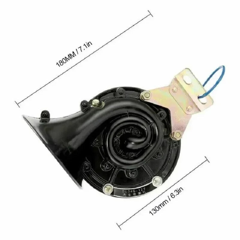 300DB 12V/24V Universal Snail Air Horn for Vehicles