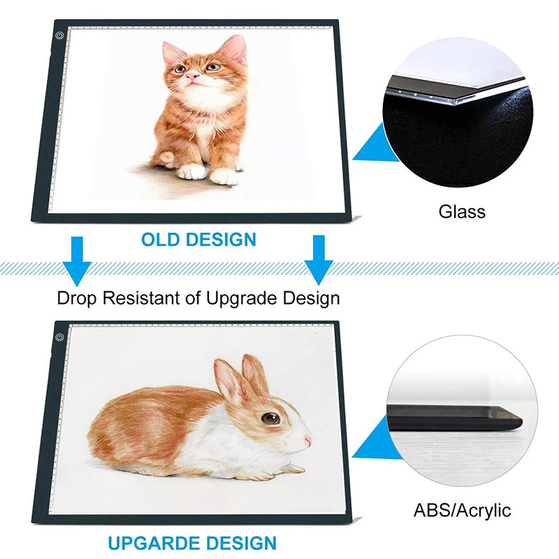 A4 LED Light Pad for Drawing, Tracing, and X-Ray Viewing