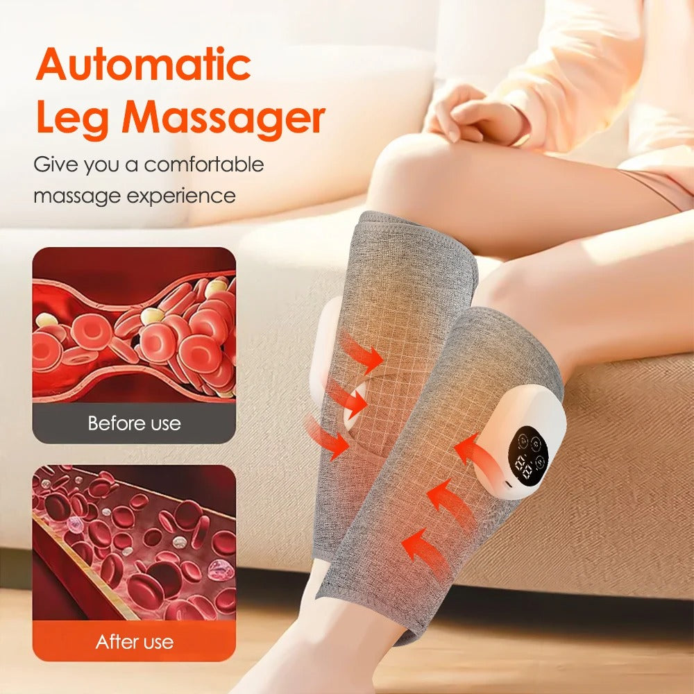 360° Heated Vibration Air Pressure Leg Massager