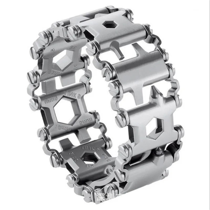 29-in-1 Multi-Tool Stainless Steel Bracelet