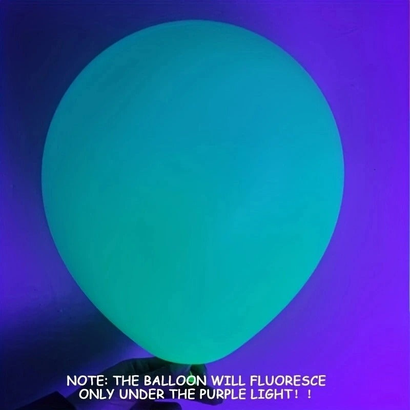 20pcs Neon UV Glow Balloons for Party Decoration