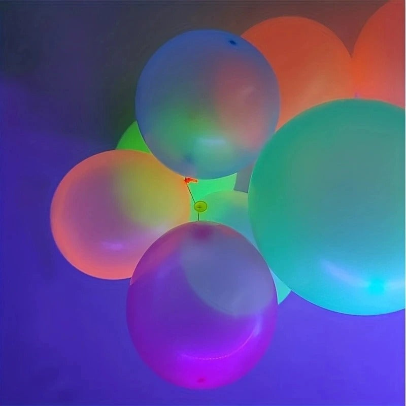 20pcs Neon UV Glow Balloons for Party Decoration