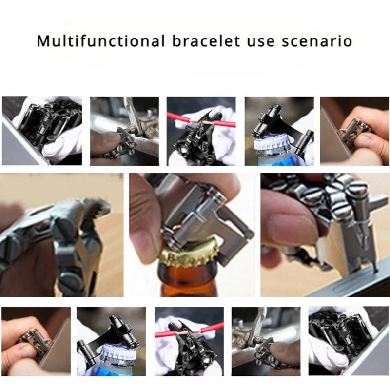 29-in-1 Multi-Tool Stainless Steel Bracelet