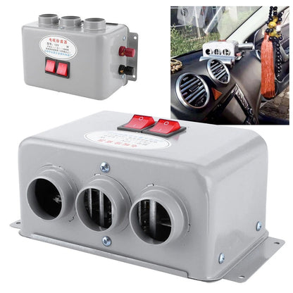 12V Car Heater with 3 Vents, 600W-800W Fast Heating