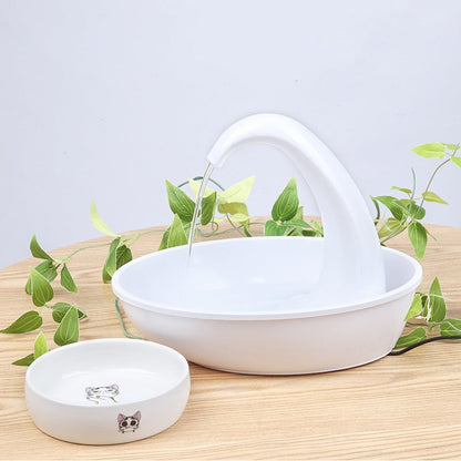 12V Silent Pet Water Fountain with Filter, 1.8L Capacity