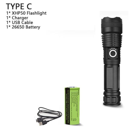 150000 Lumens XHP70.2 Most Powerful Usb Led Flashlight