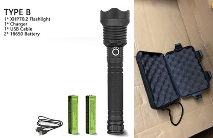 150000 Lumens XHP70.2 Most Powerful Usb Led Flashlight