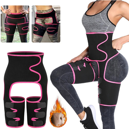 Waist and Thigh Trimmer Sweat Belt for Slimming & Shaping