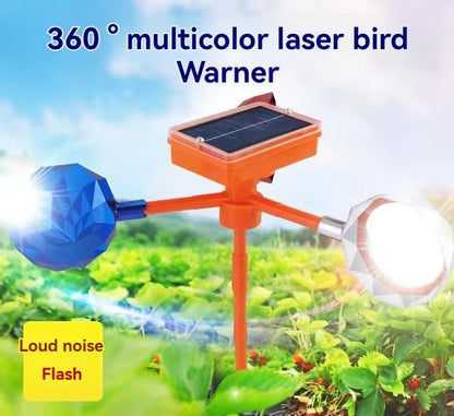 Solar Bird Repeller Reflective Bird Deterrent for Garden with 360-Degree Reflector and Waterproof Design