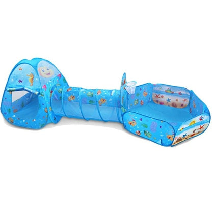 3-in-1 Kids Ball Pit Tent with Tunnel