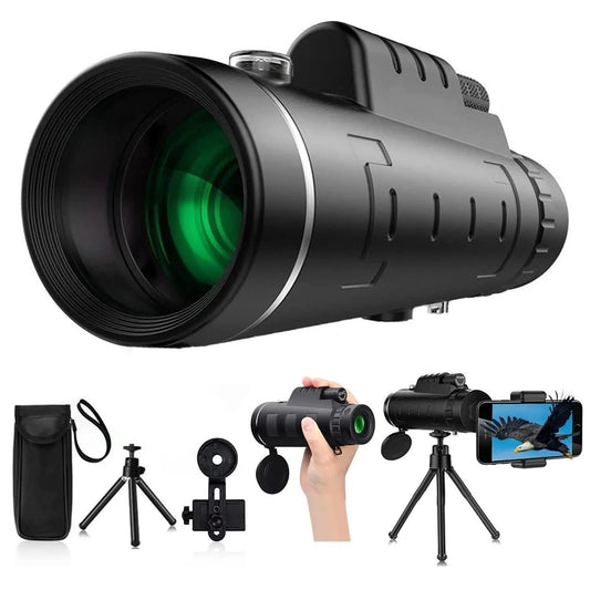 40x60 Zoom Waterproof Monocular Mobile Telescope