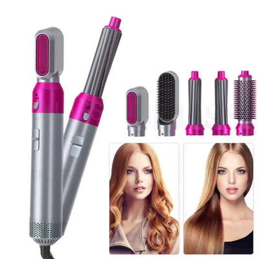 5-in-1 Hot Air Styler with Curling Irons & Combs