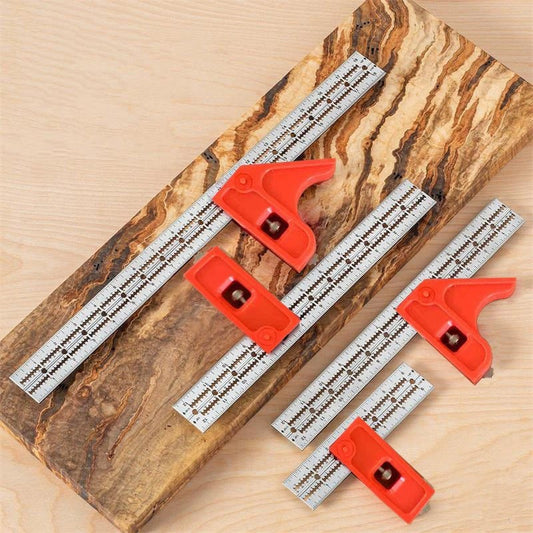 6-18 Inch Adjustable Combination Square Ruler for Woodworking