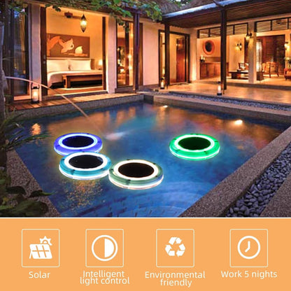 LED Pool Floating Solar Lights for Outdoor Decoration with Rechargeable and Waterproof Design