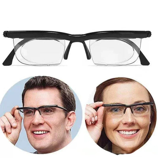 Adjustable Focus Reading Glasses for Myopia and Presbyopia Correction