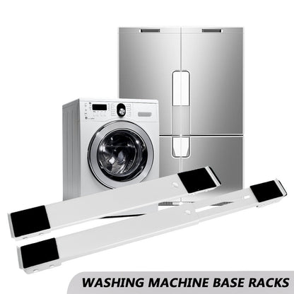 Adjustable Washing Machine Stand with Brake and Mobile Wheels