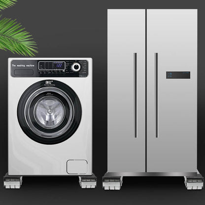 Adjustable Washing Machine Stand with Brake and Mobile Wheels