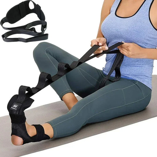 Adjustable Yoga Leg Stretching Strap for Flexibility and Rehabilitation