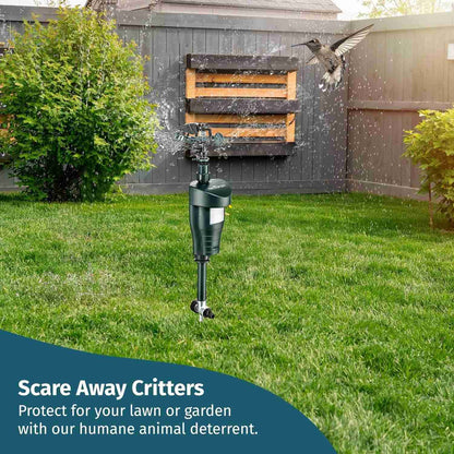 Animal Repellent Motion Activated Sprinkler For Outdoor with 360-Degree Sprinkler Head