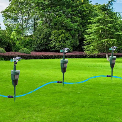 Animal Repellent Motion Activated Sprinkler For Outdoor with 360-Degree Sprinkler Head