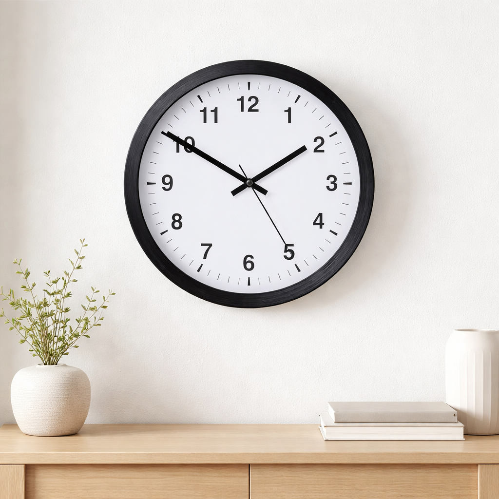 Classic Black Wall Clock