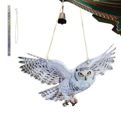 Double-Sided Reflective Owl Bird Repeller with Sound