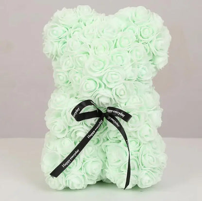 25Cm Artificial Rose Bear Romantic Gift For Anniversary